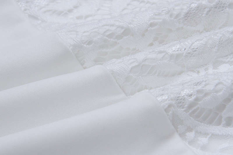 White Bodycon Cocktail Party Evening Lace Dresses