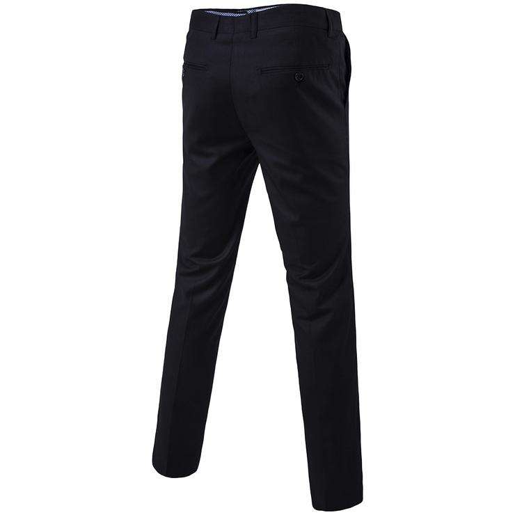 Black Three Piece Set Long Sleeve Fashion Men Suits - 4Xlarge