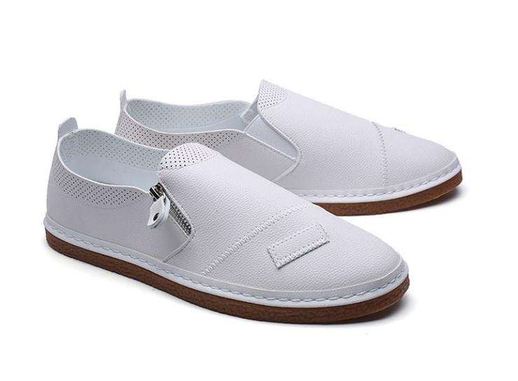 White Casual Fashion Loafer Shoes - Size 39