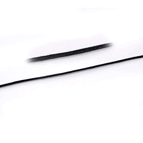 Cord, Waxed Kumihimo Beading Craft Cord Black 1.5mm - 1M