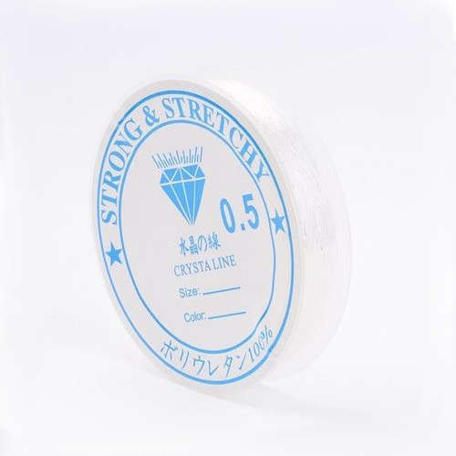 Cord, Thread, Magic Stretch Elastic Crystal Tec Thread For Beading Clear, 0.5mm (16M)