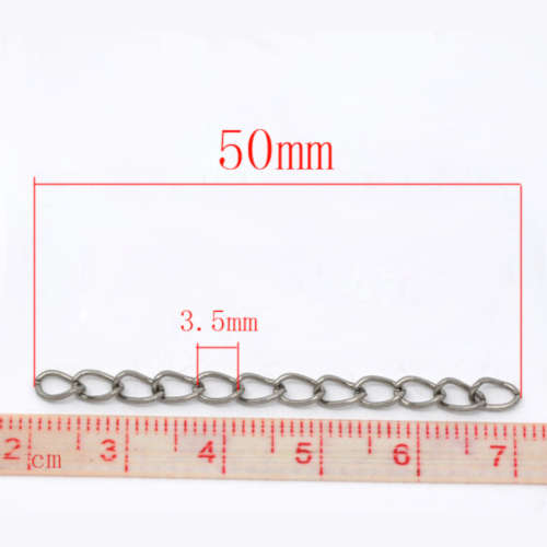 Connectors, Silver Tone Extender Chains For Necklaces And Bracelets, (Loose)