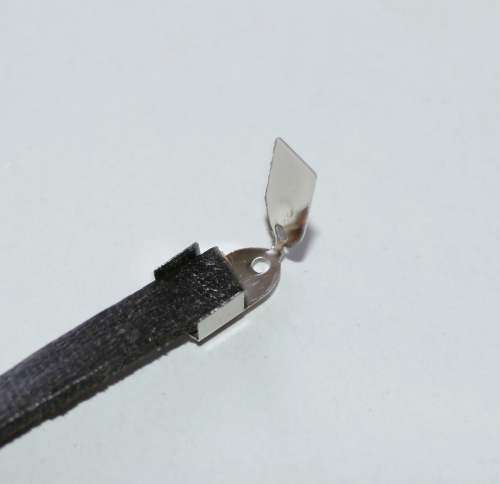 Crimps, Shiny Silver Plated Fold Over End Crimps, Cord Ends For Leather And Cord, 5mm (50Pcs)
