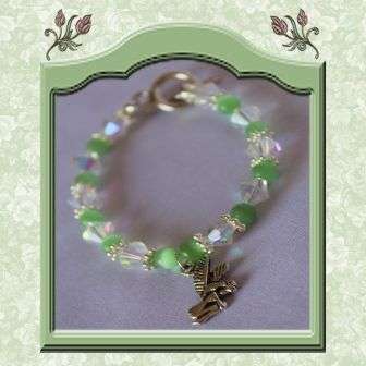 BRACELETS FOR GIRLS - CAT'S EYE AND CRYSTAL FAIRY BRACELET