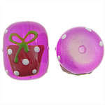 GLASS LAMPWORK BEADS WITH GIFT DESIGN 14 MM