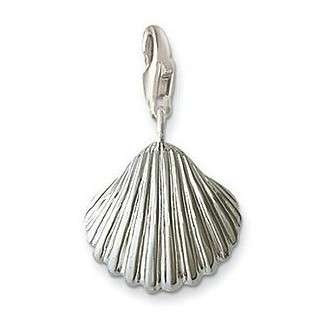 925 SILVER SHELL CLIP ON CHARMS