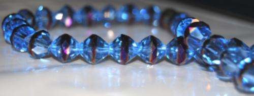 SWAROVSKI TOP DRILLED BLUE COLOR BICONE BEADS 10MM