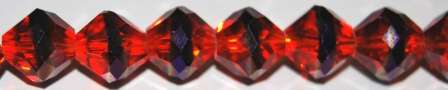 SWAROVSKI TOP DRILLED RUBY COLOR BICONE BEADS 10MM