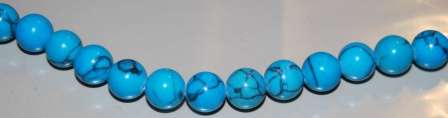 TURQUOISE RONDELLE BEADS - NATURAL - 8 X 2.5 MM - SOLD PER STRAND