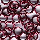 JUMP RINGS - 22 GAUGE SAW CUT COPPER COLOR PLATED - 8MM - BROWN