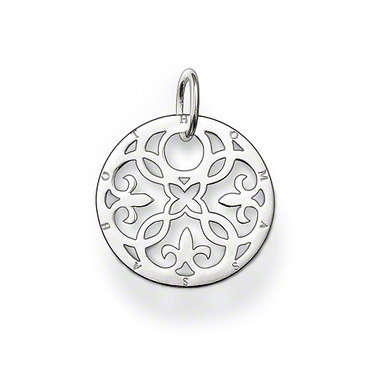 925 ARABESQUE  SILVER ORNAMENT PENDANT - SMALL