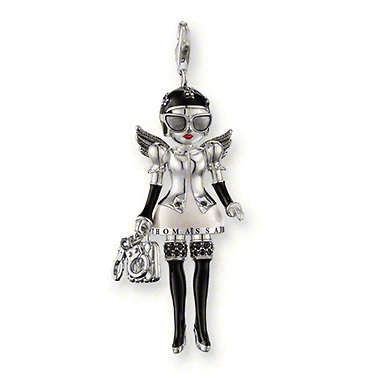 925 SILVER - MISS NAUGHTY - DOLL PENDANT