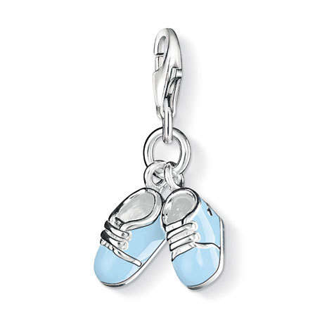 CHARMS - CLIP ON - BLUE BABY BOOTEE