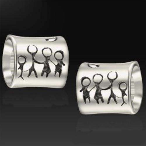 PANDORA STYLE 925 SILVER BARREL SPACERS - FAMILY