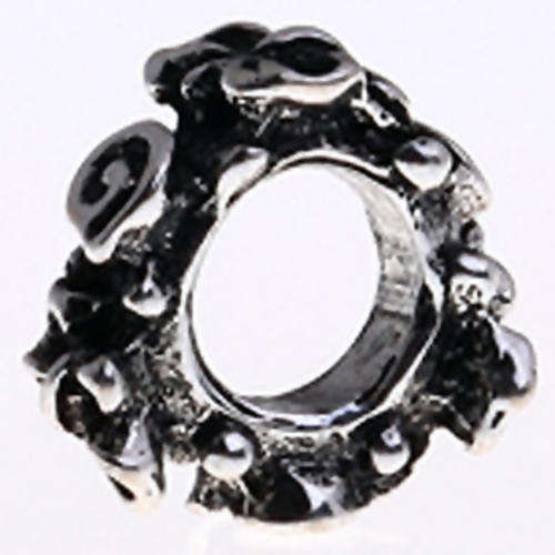 PANDORA STYLE - SPACER BEADS WITH BUTTERFLY AND SWIRL DESIGN