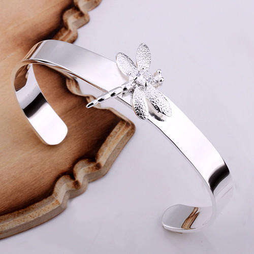 925 SILVER DRAGONFLY CUFF BRACELET