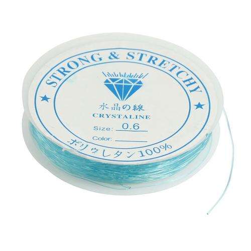 MAGIC STRETCH -  ELASTIC THREAD - WIRE FOR BEADING - 0.6mm - BLUE
