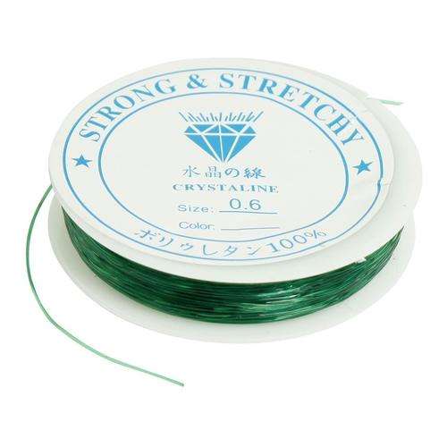 MAGIC STRETCH -  ELASTIC THREAD - WIRE FOR BEADING - 0.6mm - GREEN