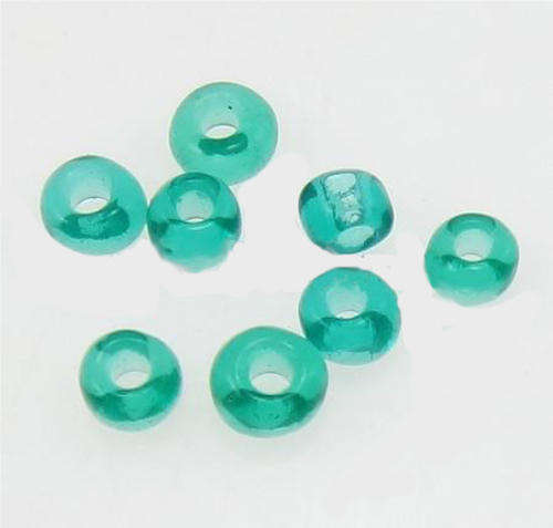 SEED BEADS - TRANSLUCENT - ROUND - TURQUOISE/GREEN -  2 X 1.9 MM