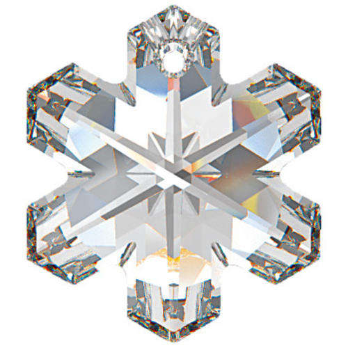 SWAROVSKI CRYSTAL -  SNOWFLAKE PENDANT - CLEAR AB - 20mm - 6704