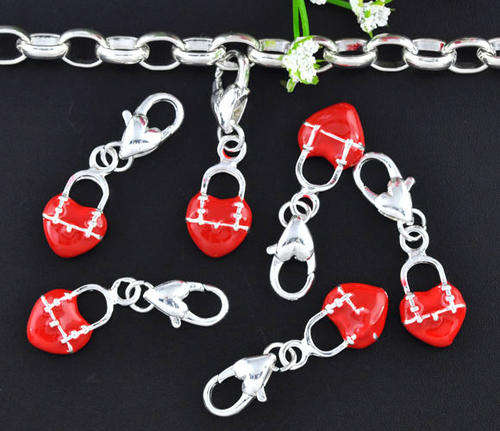 CHARMS - CLIP ON - RED HEART