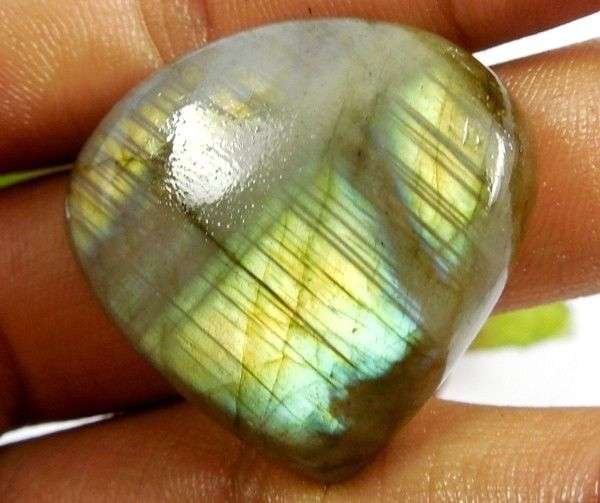 51 Cts. - YELLOW FIRE - NATURAL - LABRADORITE GEMSTONE - BRIOLETTE