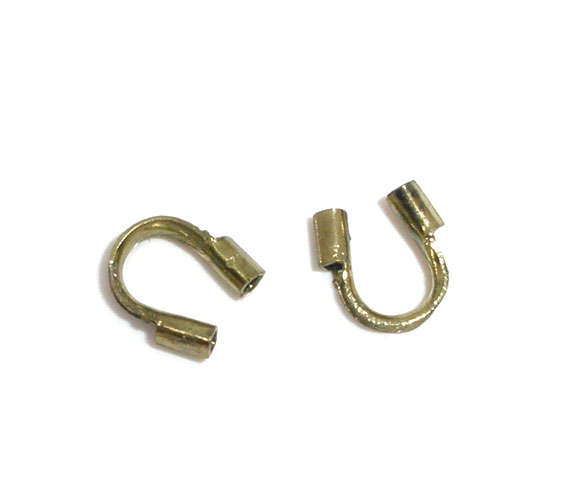 WIRE GUARDIAN PROTECTORS CRIMP LOOPS - 5x5mm - BRONZE - 10 Pcs