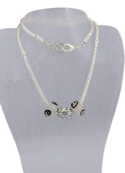 ***CLEARANCE SALE*** NECKLACES - EUROPEAN - SNAKE CHAIN - 45cm - COMPLETE WITH BEADS
