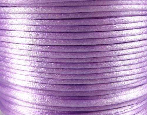 NYLON CORD - SATIN - RATTAIL - LILAC - 2.5mm - SOLD PER METER