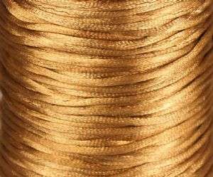 NYLON CORD - SATIN - GOLD - 2.5mm - SOLD PER METER
