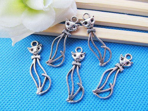 CHARMS/CHARM/SILVER CHARMS/CAT CHARMS/ALLOY CHARMS/BEADING CHARMS/BRACELET CHARMS/NECKLACE CHARMS