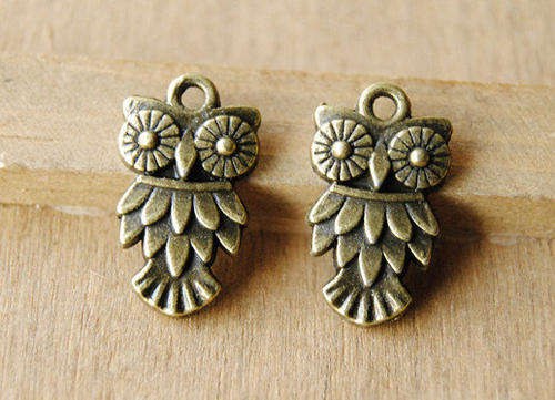 CHARMS - ANTIQUE BRONZE - OWL