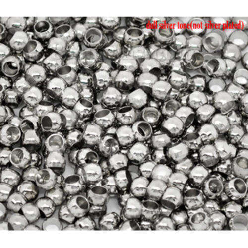 CRIMP BEADS/CRIMP END BEADS/SILVER TONE CRIMP BEADS/3MM CRIMP END BEADS/CRIMPING BEADS/FINDINGS