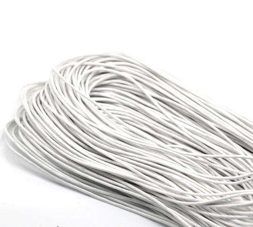 WAXED KUMIHIMO CRAFT/BEADING CORD WHITE 1.5MM