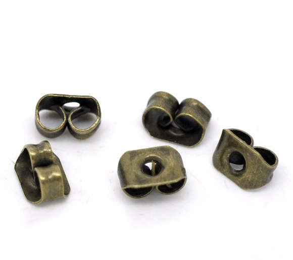 Earring Findings/Bronze Earring Butterfly Back Stoppers