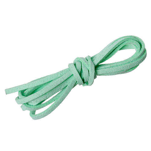 FAUX SUEDE MICROFIBER VELVET CORD - MINT GREEN - FLAT - 2.9mm - SOLD PER METER
