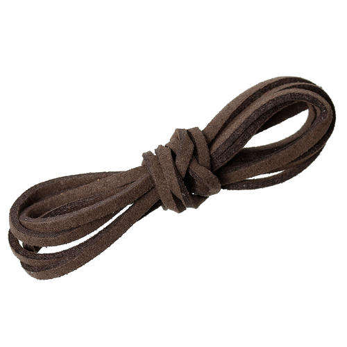 SUEDE MICROFIBER VELVET CORD - COFFEE - FLAT - 2.9mm - SOLD PER METER