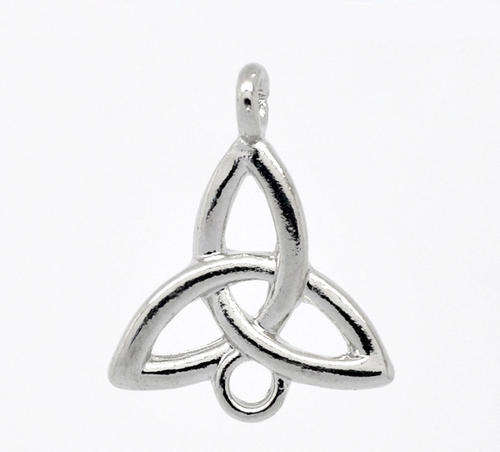 CONNECTORS - SILVER TONE - CELTIC KNOT - 26x21mm