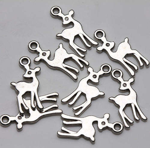 CHARMS - BAMBI - DEER - SILVER TONE - 22x10mm
