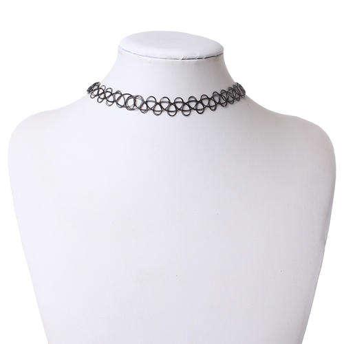 NECKLACES - IMITATION TATTOO - BLACK - 20.0cm x 15.0cm