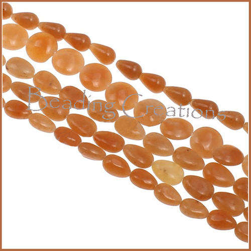 ***CLEARANCE*** GEMSTONE BEADS - NATURAL - RED AGATE - 8-14mm - 5 STRAND LOT