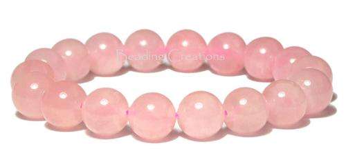BEADS/BEAD/NATURAL BEADS/ROSE QUARTZ BEADS/ROUND BEADS/PINK BEADS/8MM BEADS/JEWELRY MAKING BEADS