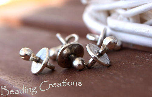 CHARMS - ANTIQUE SILVER - BABY PACIFIER/DUMMY 3D - 13X10mm