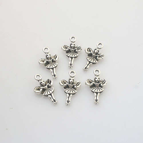 CHARMS - PENDANTS - ANTIQUE SILVER - FAIRY - 10x18mm