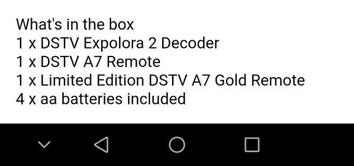 DSTV EXPLORA 2A GOLD LIMITED EDITION. BRAND NEW IN BOX.