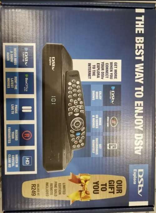 DSTV EXPLORA 2A GOLD LIMITED EDITION. BRAND NEW IN BOX.