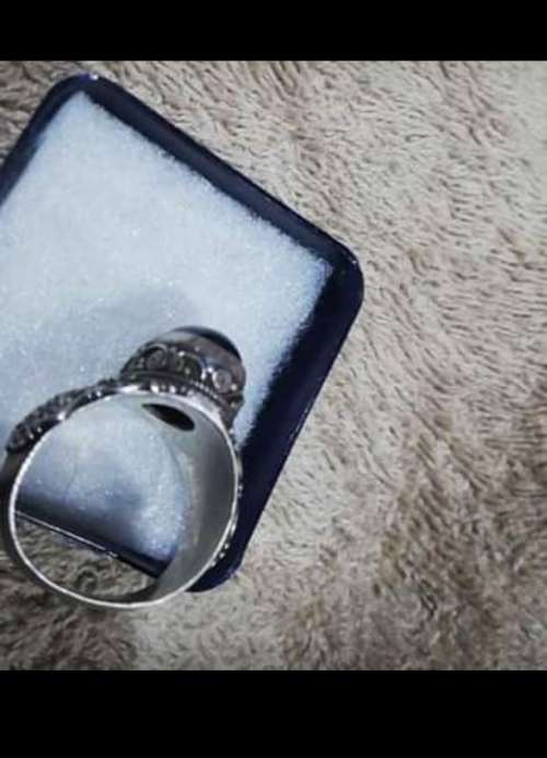 Bloodstone silver ring and necklace