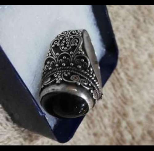 Bloodstone silver ring and necklace