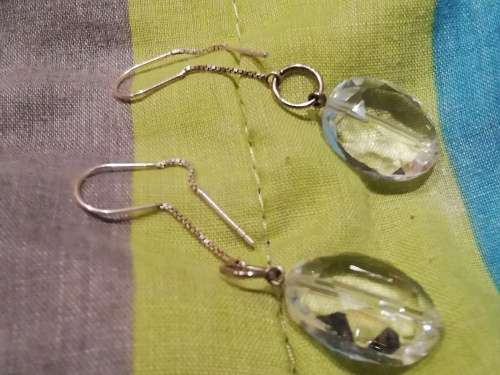 Sterling silver Thread earrings for sale