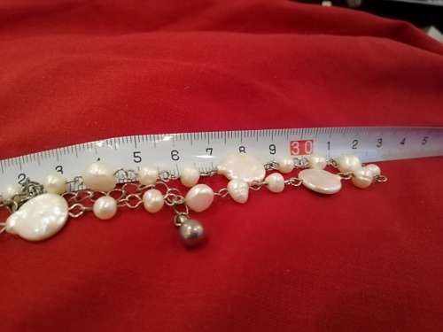 Imperfect pearl necklace, beautiful  long...